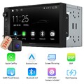 7" 2 DIN Autoradio Radio CarPlay Android Auto MirrorLink QLED Bildschirm RDS DSP