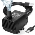 Mini Aquarium Wasserpumpe USB 200L/H Tauchpumpe für Teich Brunnen Aquarium