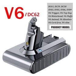 SONY 9000mAh Akku Für DYSON V6 DC59 DC62 DC61 DC58 SV03 SV04 Li-Ion LED-Anzeige