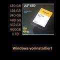 SSD Festplatte mit windows 10 Pro vorinstalliert, für PC mit windows 10 Pro