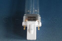 UVC Lampe Röhre Ersatzlampe Osaga   5 7 9 11 13 18 24 36 55 75 Watt  2G11 G23 T5