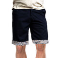 "RUSSELL & GILES CHINO SHORTS MIT DESIGNER PAISLEY BORTE HERREN GRÖSSE 30"" bis 42"