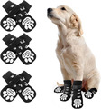 4 Paar Hundesocken, Indoor Anti-Rutsch Socken Für Hunde - Weicher Verstellbarer