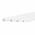 2m Winkelleisten PVC Kunststoffwinkelprofil Winkelprofil Kunststoff Profil Weiss