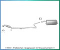 Auspuffanlage für Mazda 2 1.25, 1.3, 1.4  Auspuff Flexrohr Schelle