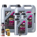 Motoröl 5W30 LIQUI MOLY 13L+HENGST Ölfilter+Ölschlammspülung+Ölablassschraube