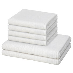 6er Set - Möve - Pearl - 4 X Handtuch 2 X Duschtuch im Set - Heimtextilien - Bau