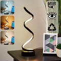Spiral LED Tischlampe Tischlampe Nachttischlampe Schreibtischlampe Tischleuchte