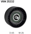 SKF VKM 35332 Umlenk-/Führungsrolle, Keilrippenriemen für Saab Opel Vauxhall Che