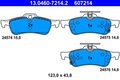 ATE 13.0460-7214.2 Bremsbelagsatz, Scheibenbremse für DAIHATSU TOYOTA