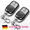 2X 433 MHz Universal Funk Fernbedienung Alarmanlage Handsender Garagentor DE