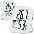 2 Stück Thermometer Hygrometer Innen Raumthermometer, Digital Temperatur und 