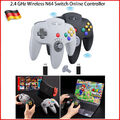 Wireless USB N64 Controller for Switch, Remote Gamepad for Switch MAC PC Windows