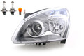 Scheinwerfer passend für Nissan Qashqai J10 02/2007-02/10 Links mit Leuchtmittel