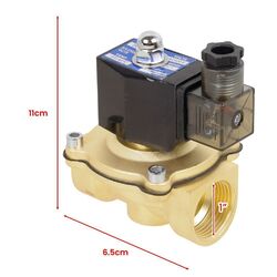 3/4" 1/2" 1" Magnetventil Messing 0-10 Bar NC Stromlos Geschlossen 230V Ventil