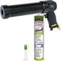 BGS DRUCKLUFT KARTUSCHENPRESSE + 310mL PETEC SCHEIBENKLEBER DICHTMASSE KLEBSTOFF