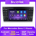 7" Android 13 Autoradio CarPlay 3+32GB Für Mercedes C/CLK/CLC Klasse W203 W209