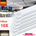 10X 120cm LED Feuchtraumleuchte Röhre Wannenleuchte Keller Garage Kaltweiß