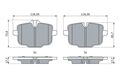 BOSCH 0 986 424 922 Bremsbelagsatz, Scheibenbremse für BMW