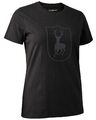 Deerhunter Damen T-Shirt Logo Kurzarm Kragenlos Rundhals T-Shirts Damen NEU