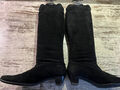 PETER KAISER Wildleder Stiefeln schwarz suede Gr.6,5 wNEU NP220€