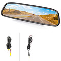 Auto KFZ 4.3" Rückspiegel Monitor Rückfahrkamera TFT LCD Bildschirm 2 Wege Video
