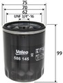 Valeo 586145 Ölfilter Motorölfilter für Mazda 