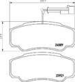 HELLA PAGID Bremsbelagsatz, Scheibenbremse 8DB 355 013-511 passend für NISSAN