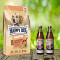 Happy Dog NaturCroq Flocken Mixer 10 kg + 2 x 0,32L Tjure Pute&Reis