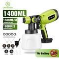 1400ML Farbsprühsystem Farbsprühgerät Akku Spritzpistole Lacke Für Makita 18V