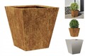 Pflanzkübel Blumenkübel Pflanzcontainer Pflanzgefäße 30x30x30 Cm Cortenstahl