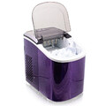 17122/ Design Edelstahl Eiswürfelmaschine Eiswürfelbereiter IceMaker Violett