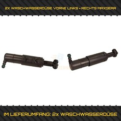 2X MAXGEAR WASCHWASSERDÜSE, SCHEINWERFERREINIGUNG VORNE LINKS + RECHTS