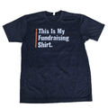 Herren-T-Shirt Large American This Is My Fundraising dunkelblau Rundhalsausschnitt