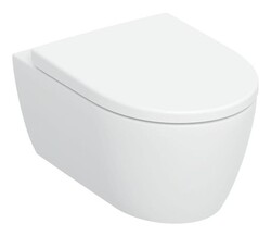 Geberit iCon Set Tiefspül-WC mit WC-Sitz TurboFlush wandhängend - Weiß KeraTect