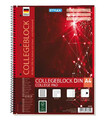 Collegeblock Spirale DIN A4 kariert FSC [Stylex 43889] holzfrei, 4-fach gelocht