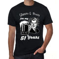 ULTRABASIC Herren T-Shirt Gesundheit und Bier für meine 51 Jahre Cheers And Beers For