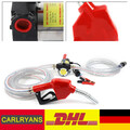12V Dieselpumpe Heizölpumpe Automatik Pistole 45L/min Selbstansaugend Ölpumpe DE