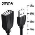 USB Verlängerungskabel Datenkabel Verlängerung USB 2.0 | A-Stecker zu A-Buchse