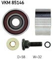 SKF Umlenk-/Führungsrolle, Zahnriemen VKM 85146 für HYUNDAI KIA