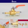 Kugelhahn Absperrhahn Messing mit Schlauchtüllen Öl Gas Wasserhahn Absperrventil