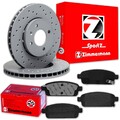 Zimmermann SPORT BREMSSCHEIBEN 315mm + BELÄGE HINTEN für OPEL ZAFIRA C TOURER