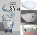 Dusch WC Wand Hänge und Stand TAHARET SPÜLRANDLOS Randlos & Rand Toilette Deckel