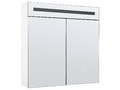 Moderner Bad-Spiegelschrank 60x60 cm 2 türig mit LED Beleuchtung weiß Jaramillo