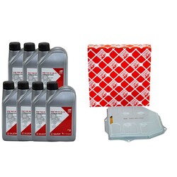 Set Getriebeöl 75W-85 GL-5 Febi 7 Liter + Getriebeölfilter für Mercedes S-Klasse