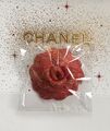 🌹 Muttertag Kamelie Brosche 3D Blume Rot Gold Chanel VIP Beauty Pin￼￼ Deko Came