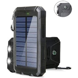 Solar Power Bank 30000mAh Tragbar Externer Batterie Ladegerät Für Handy DHL.