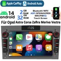 Android14 Autoradio Apple Carplay GPS Für Opel Astra H Corsa C D Meriva Zafira B