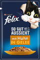 FELIX so Gut Wie Es Aussieht Katzenfutter Nass in Gelee, Mit Huhn, 26Er Pack (26