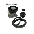 1x Keilrippenriemensatz SKF VKMA 38017 passend für AUDI CHRYSLER FIAT LANCIA